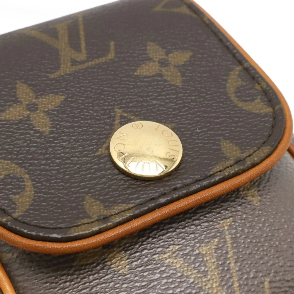 LOUIS VUITTON Brown Monogram Pochette Shoulder Bag